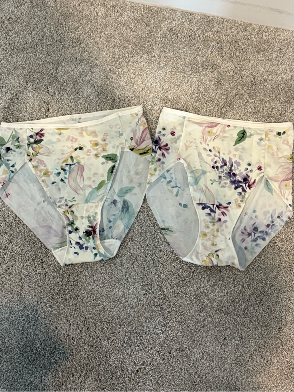 NWT Soma Floral Vanishing Edge Underwear Bundle- L